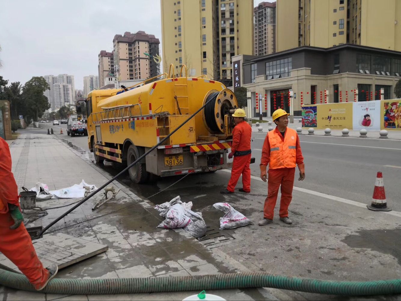 古镇镇排污管道清淤-管道清洗